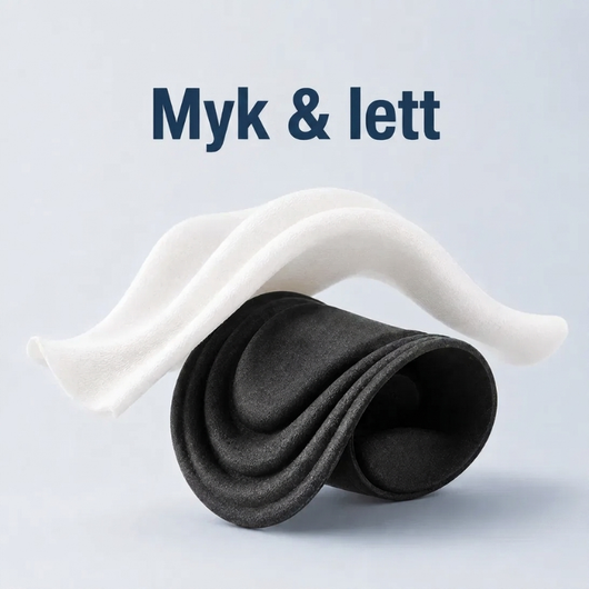 Nærbilde av det myke og lette materialet i innleggssålen