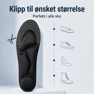 5D innleggssåler – Støtdempende innleggssåler mot hælspore og ømme hæler