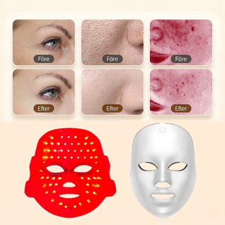 InfraRelief™ ansiktsmaske – Rødlysbehandling for bedre hudpleie
