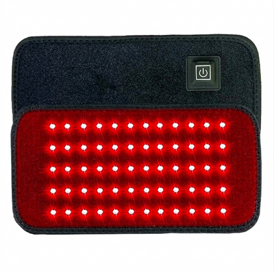 NordCura™ rødlysbehandlingsbelte med 60 infrarøde LED-dioder for smertelindring og muskelrestitusjon – fleksibelt pute med USB-lading og justerbar stropp