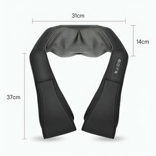Shiatsu nakkemassasjeapparat med varme og 4D-massasje – nakke, rygg og skuldre