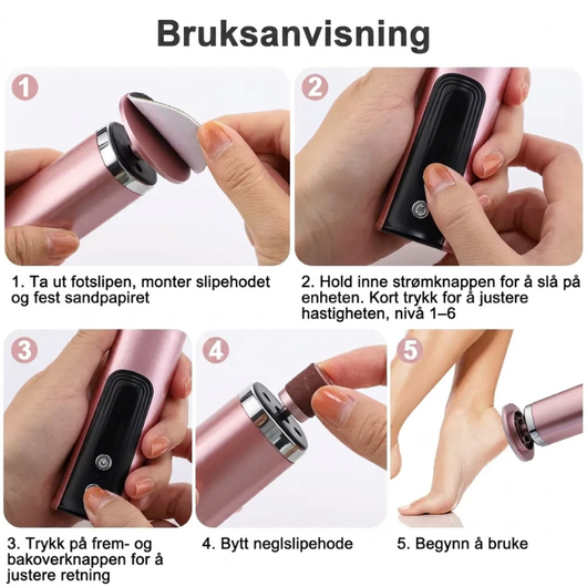 Steg-for-steg-guide for hvordan fotfilen brukes