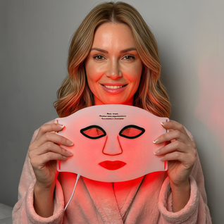 InfraRelief™ ansiktsmaske 2.0 – Rødlysbehandling for bedre hudpleie