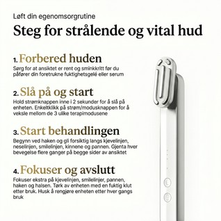 InfraRelief™ – Hudpleieapparat med rødlysbehandling