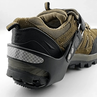Isbroder med refleks – Sklisikring mot is og snø med metallpigger og refleks