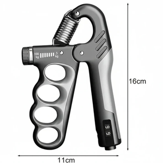 Justerbar håndtrener med måler – Trening for underarmer og fingre, grepstyrke 5–100 kg