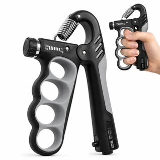 Justerbar håndtrener med måler – Trening for underarmer og fingre, grepstyrke 5–100 kg