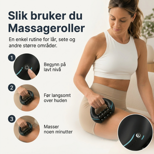 Massasjerulle mot cellulitter – Elektrisk roterende massasje for lår og rumpe