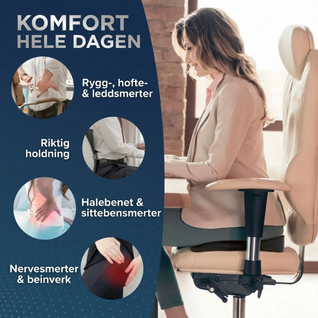Ergonomisk sittepute – Til hjemmet, bilen og kontoret