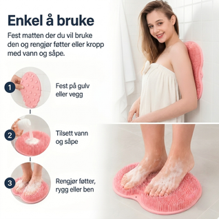 Skrubbematte – For føttene og hele kroppen