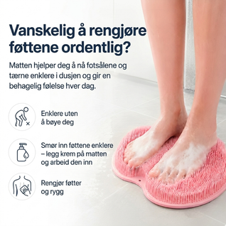 Skrubbematte – For føttene og hele kroppen