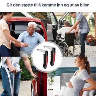2 st. Støttehåndtak til bilen – hjelpemidler for eldre og personer med nedsatt bevegelighet