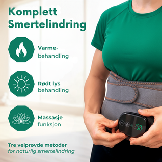 Nordcura ThermaBelt™ – Varmebelte med rødt lys og vibrasjon mot ryggsmerter